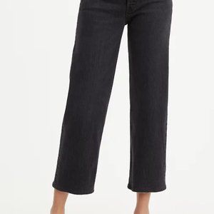 Levis Ribcage jeans in Feelin' Cagey Black